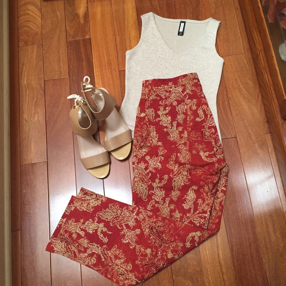 Ralph Lauren Lightweight Floral Cotton Ankle Pants